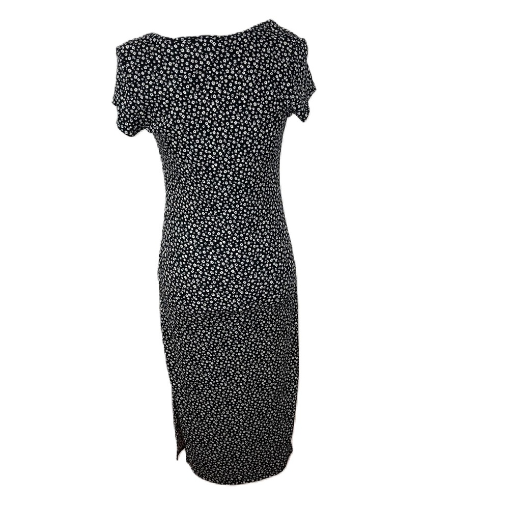NWT Jessica Simpson Women’s Black and white Floral Cut Out midi pencil dress XL - Picture 6 of 15